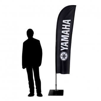 Beachflagga Hajfena Small med mast