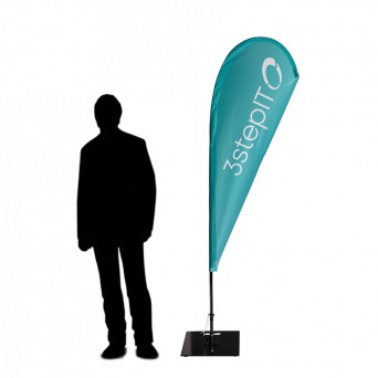 Beachflagga Droppe Small med mast