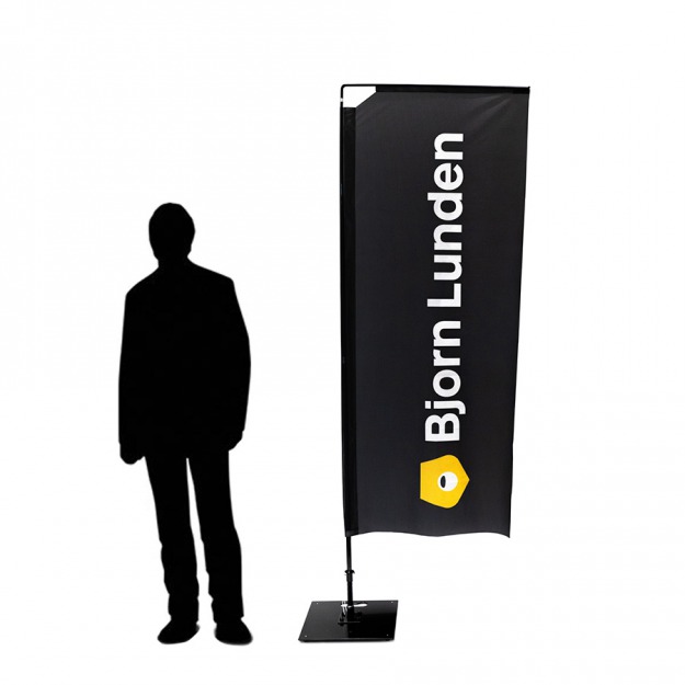 Beachflagga Rak Small med mast