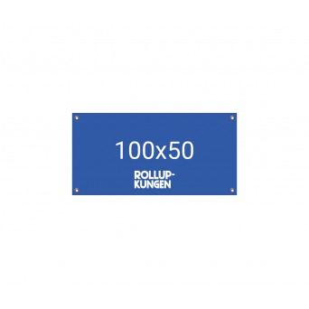 Banderoll 1x0.5m pvc