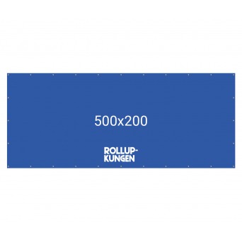 Banderoll 5x2m pvc