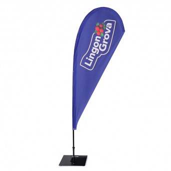 Beachflagga Droppe Medium med mast