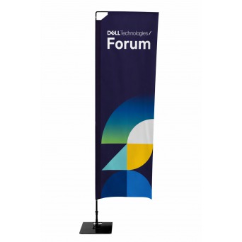 Beachflagga Rak Medium med mast