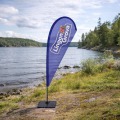 Beachflagga Droppe Medium med mast