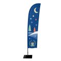 Beachflagga Hajfena Small med mast