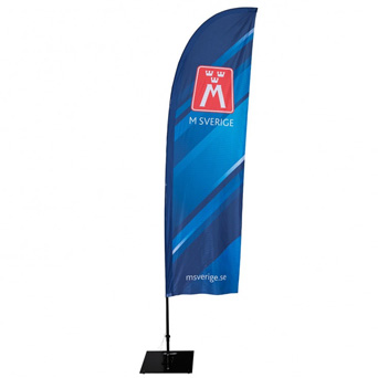 Beachflagga Hajfena Medium