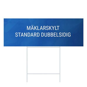 Mäklarskylt 485x170 Dubbelsidig