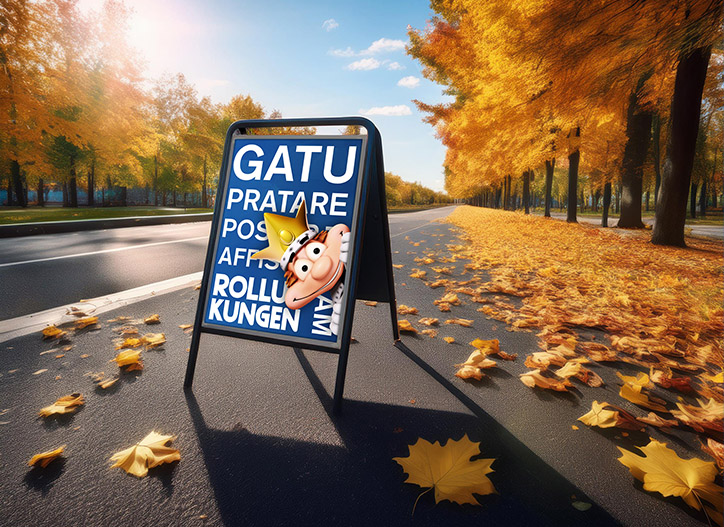 easy sign 50x70 svart