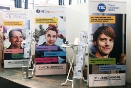 Rollup Penta och Brochure Stand