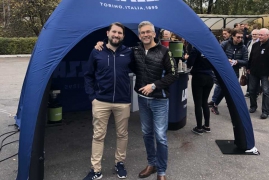 Uppblåsbart tält och Podium Case